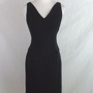 JONES NEW YORK BLACK COCKTAIL DRESS SIZE 8 PEPLUM